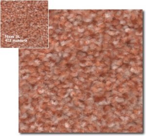 Teppichfliesen - NIZZA - SL - Teppichfliese - Colour: 412 mandarin 