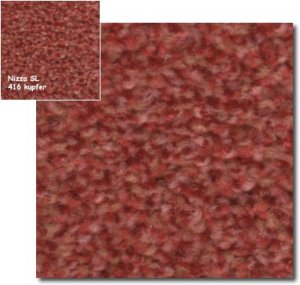 Teppichfliesen - NIZZA - SL - Teppichfliese - Colour: 416 kupfer 