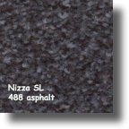 Nizza  Sl - selbstliegende Teppichfliesen, zu verlegen auf glattem, trockenem, sauberem Untergrund. Verlegerichtung beachten.