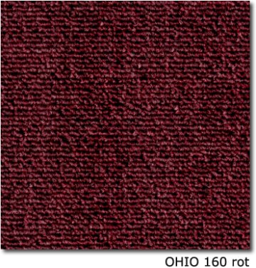 Teppichfliesen - OHIO - SL - Teppichfliese - Colour: 160 - rot