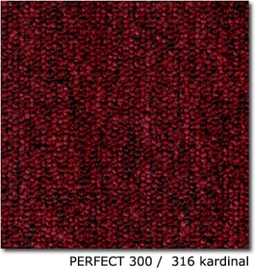 Teppichfliesen - PERFECT 300 - SL - Teppichfliese - Colour: 316 kardinal 