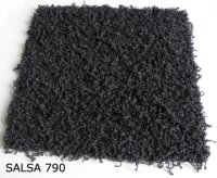 SALSA SL - Teppichfliese Format: 50 x 50 cm - Shag  /  Hochfloor Velours Teppichfliesen /  Langfloor Velours Teppichfliesen / selbstliegend