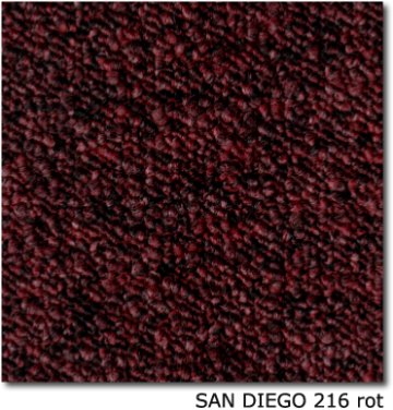 Teppichfliesen - SAN DIEGO - SL - Teppichfliese - Colour: 216 - rot