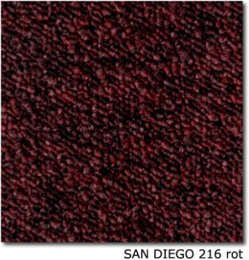 Teppichfliesen - SAN DIEGO - SL - Teppichfliese - Colour: 216 - rot