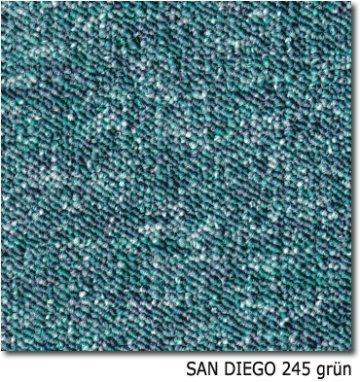 Teppichfliesen - SAN DIEGO - SL - Teppichfliese - Colour: 245 - grün