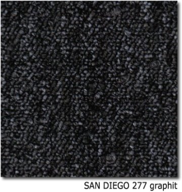Teppichfliesen - SAN DIEGO - SL - Teppichfliese - Colour: 277 - graphit