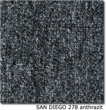 Teppichfliesen - SAN DIEGO - SL - Teppichfliese - Colour: 278 - anthrazit