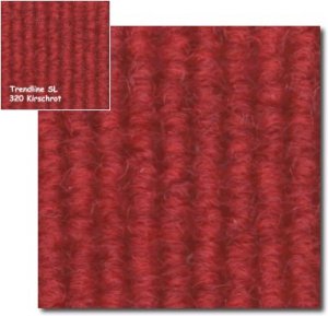 Teppichfliesen - TRENDLINE - SL - Teppichfliese - Colour: 320 kirschrot 