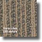 Vario Lines - selbstliegende Teppichfliesen, zu verlegen auf glattem, trockenem, sauberem Untergrund. Verlegerichtung beachten.